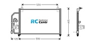 Радиатор кондиционера Daewoo Lanos (деу ланос)